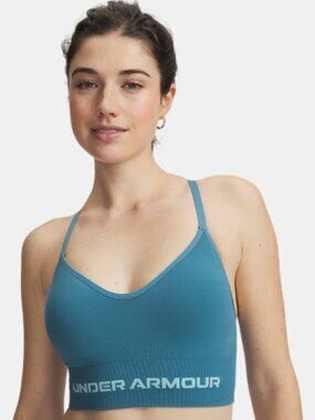 Under Armour Vanish Seamless Low Women's Sports Bra boundless blue NWT